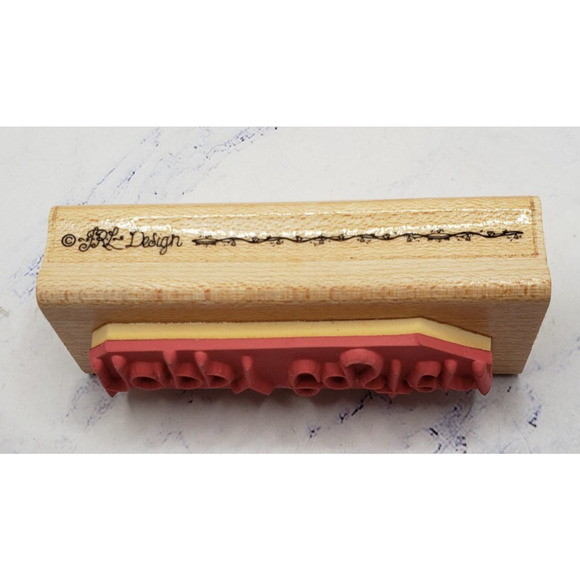 Lot of 7 Inspirational Phrases and Expressions Wood Mounted Rubber Stamps - Picture 15 of 15